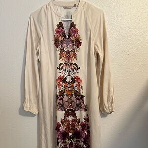 Soft Surroundings Size PS Floral Long Sleeve Dress